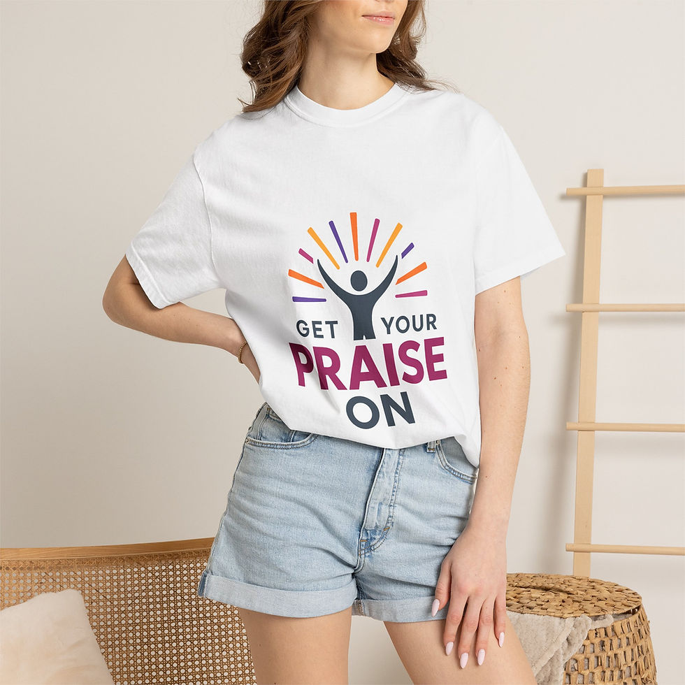Thumbnail: Get Your Praise On T-Shirt — Faith-Based Worship Tee
