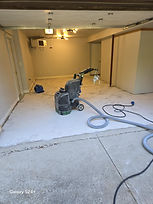 our industrial sanding and etching machine ensures floors are level and rough for epoxy to adhere in flooring installation