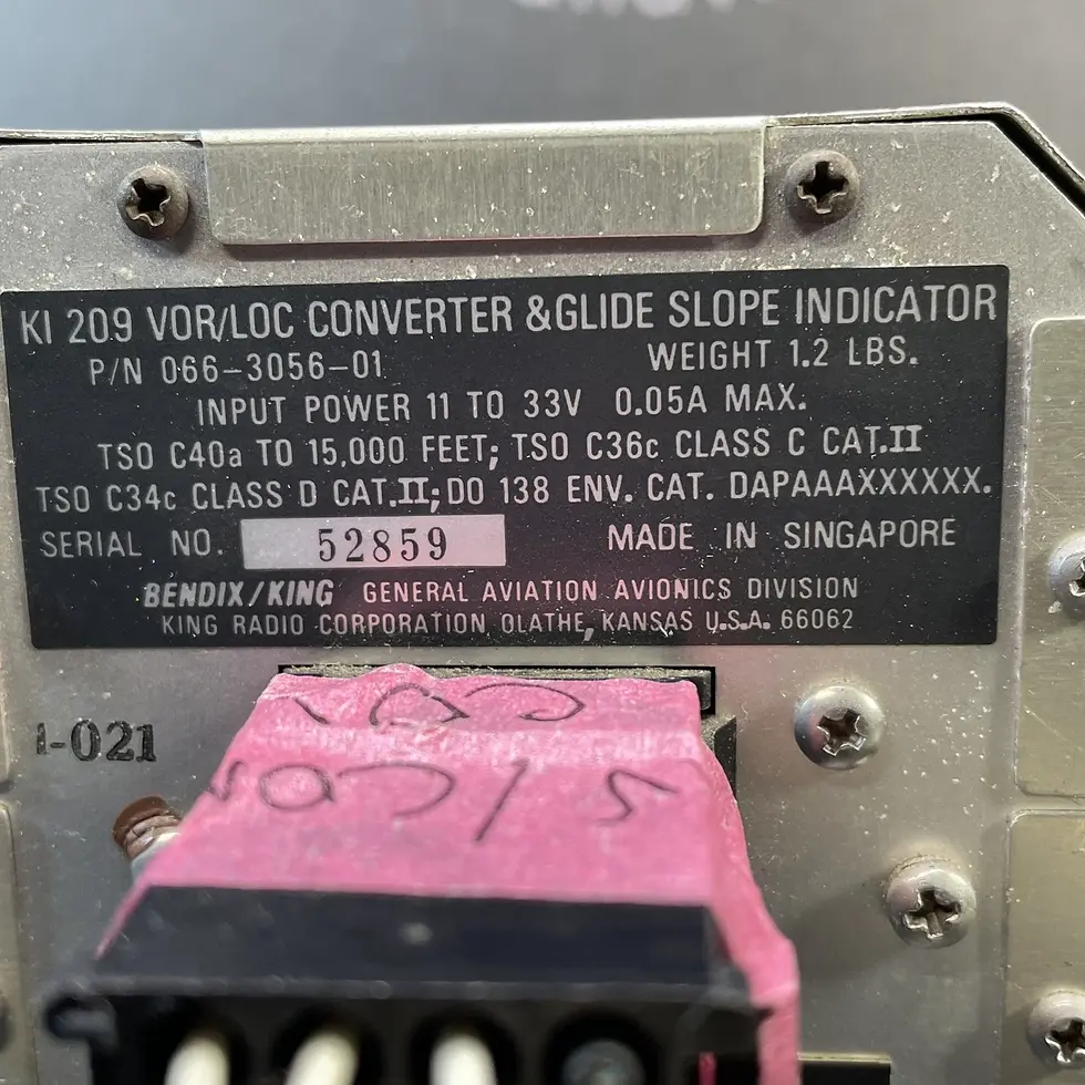 Thumbnail: King KI 209 VOR/LOC Indicator