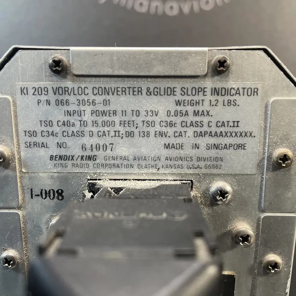 Thumbnail: King KI 209 VOR/LOC Indicator