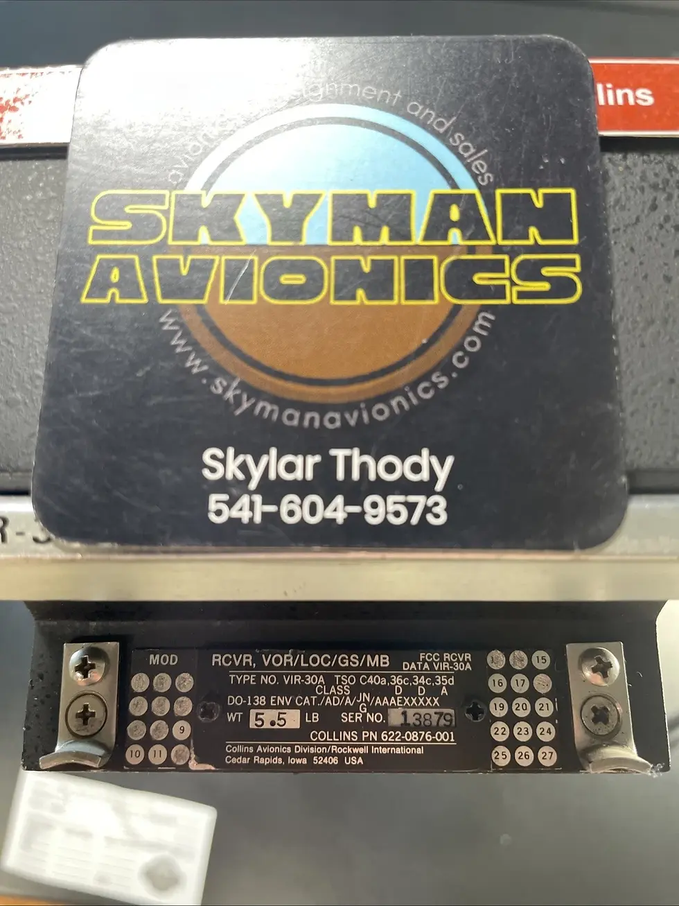 Thumbnail: Collins VIR-30 Receiver - 622-0876-001