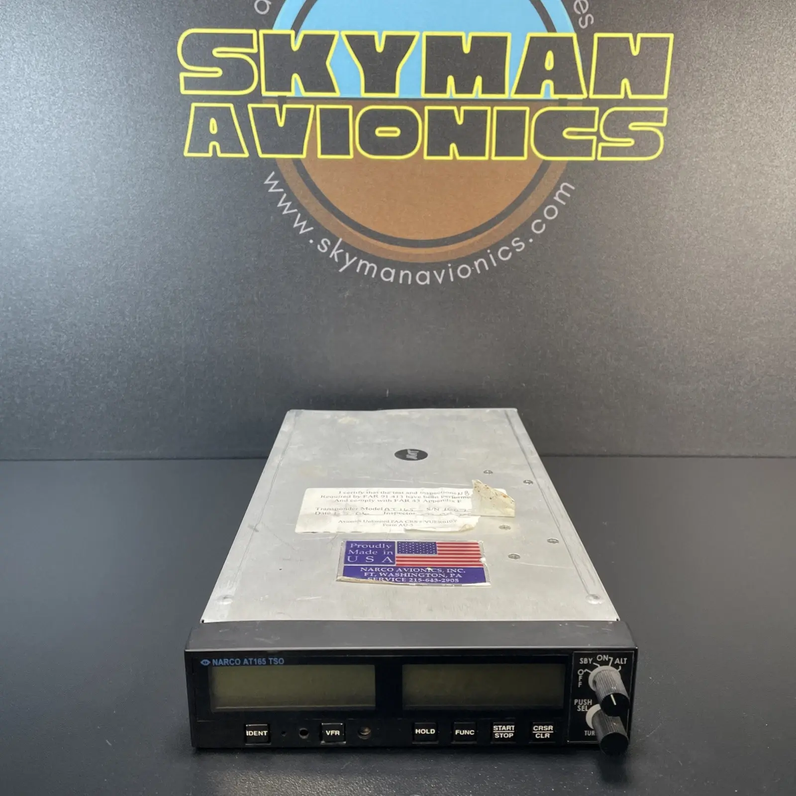 Narco AT-165 Transponder Slide-In Replacement for King