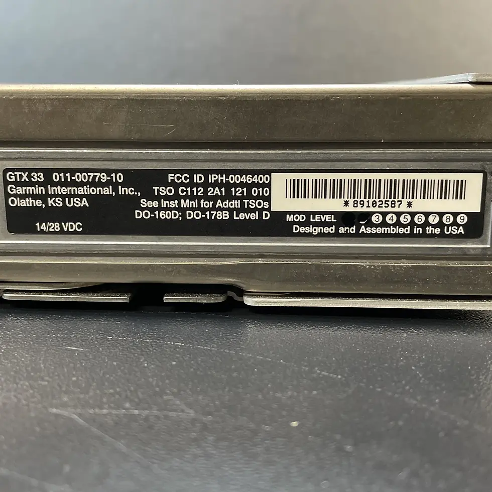 Thumbnail: Garmin GTX 33 Transponder