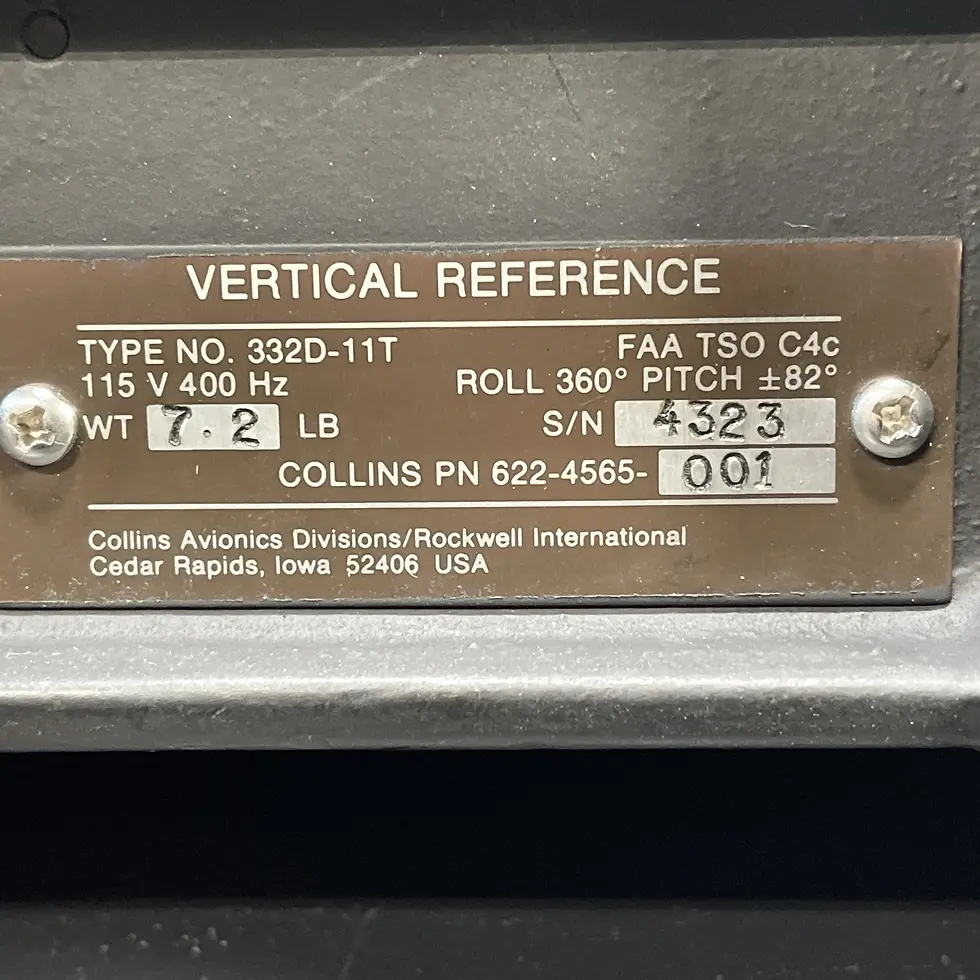 Thumbnail: Collins Vertical Reference Gyro - 332D-11T