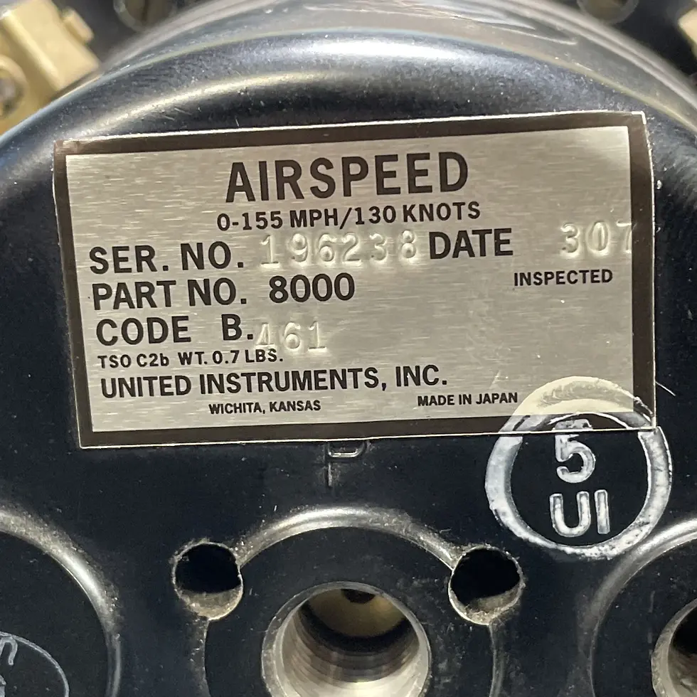 Thumbnail: United Instruments Airspeed Indicator 0-150 KTS