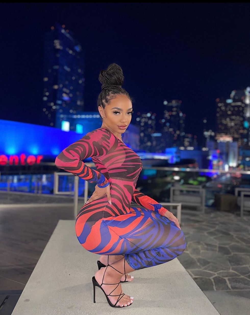 Thumbnail: Zebra print multi coloured mesh dress
