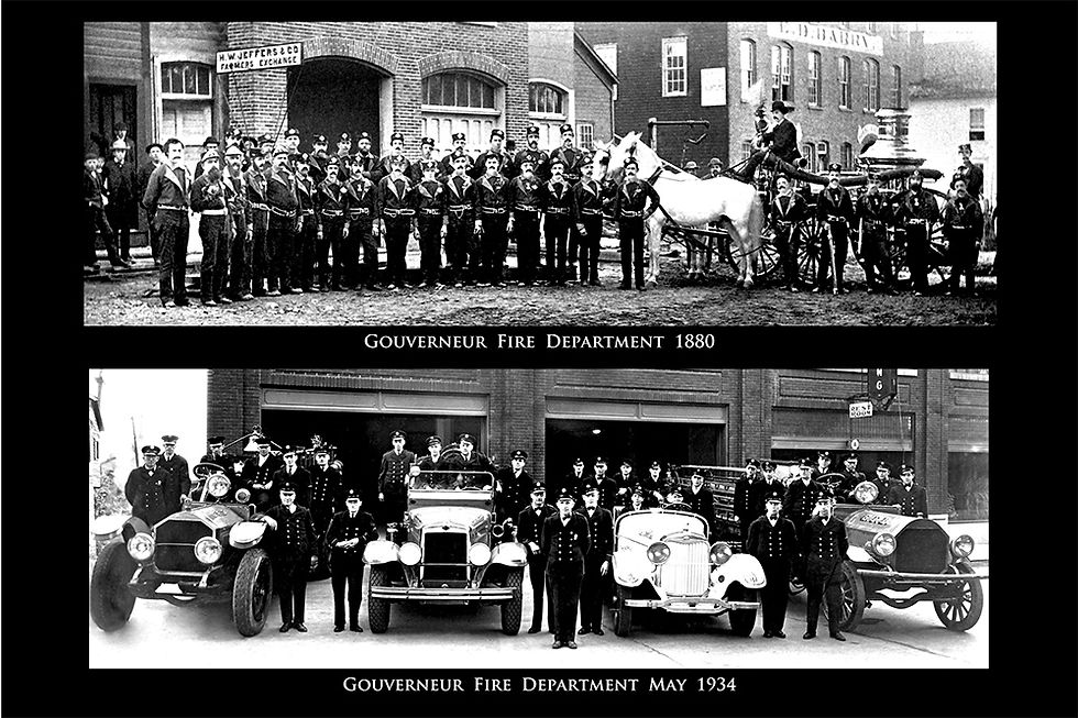Gouverneur Fire 1880 & 1934