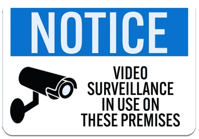 notice of camera use