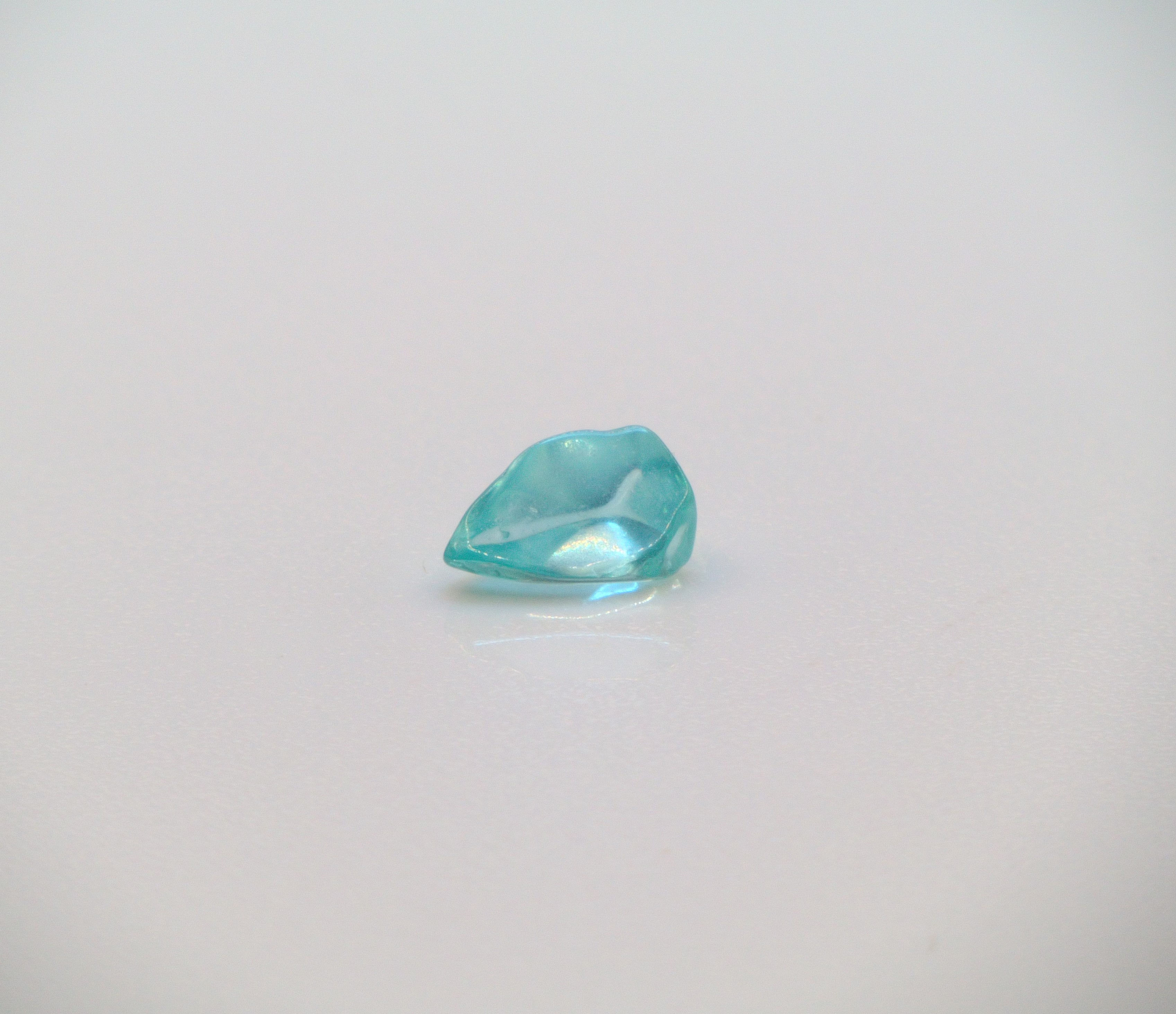 0.35 ct Apatite Brute Paraíba Bleu Vert