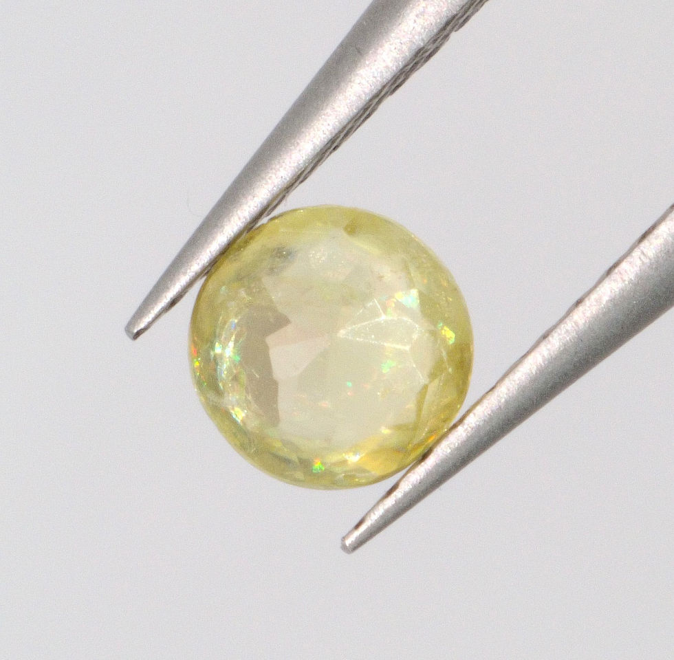 Miniature : 0.29 ct Sphène Vert Jaune  Naturel