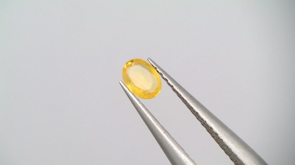 Miniaturbild: 0.15 Ct. Natur Saphir Oval Gelb