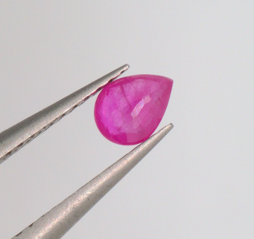Miniaturbild: 0.18 Ct. Natur Rubin Birne Rot Violett