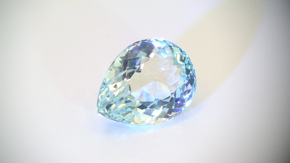 Miniature : 31.39 ct Topaze Bleu Ciel Poire Naturelle