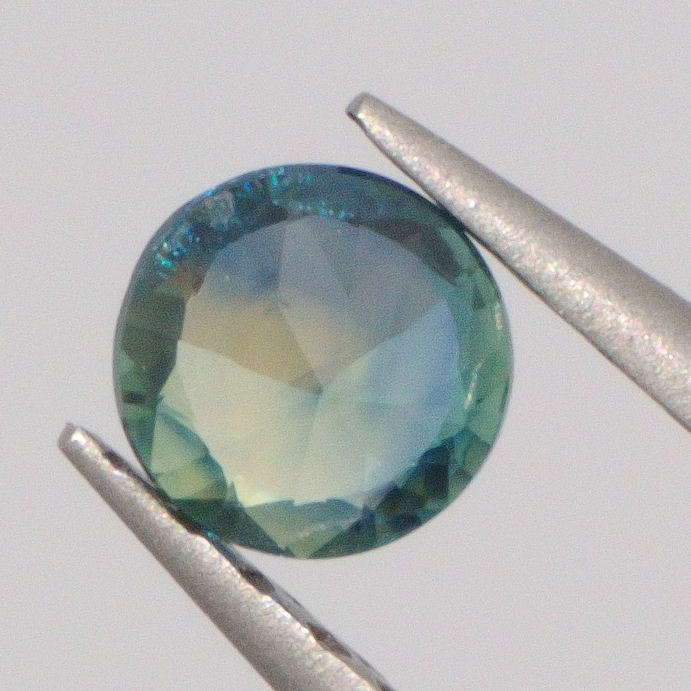 Miniaturbild: 0.11 Ct. Natur Saphir Rund Blau 