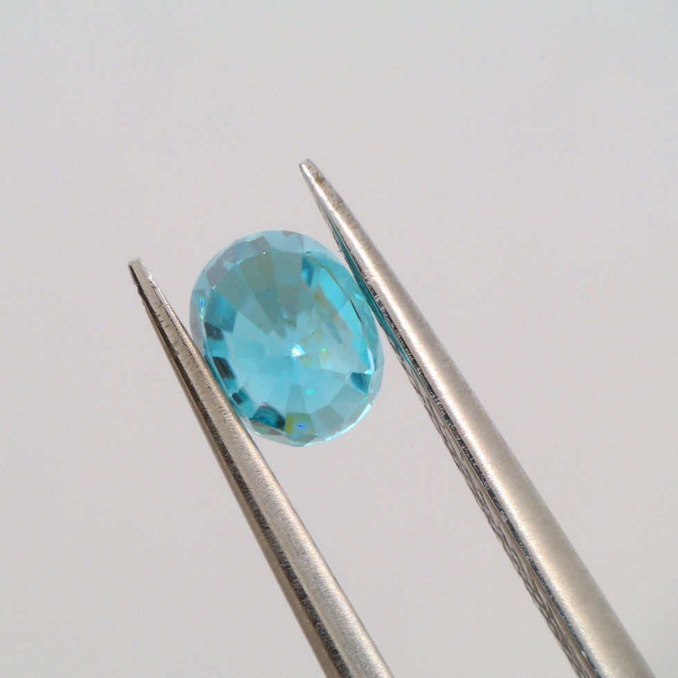 Miniaturbild: 1.25 Ct. Natur Zirkon Oval Blau