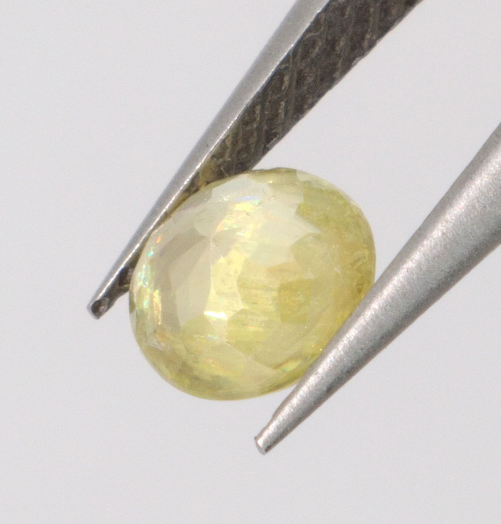 Miniature : 0.29 ct Sphène Vert Jaune  Naturel