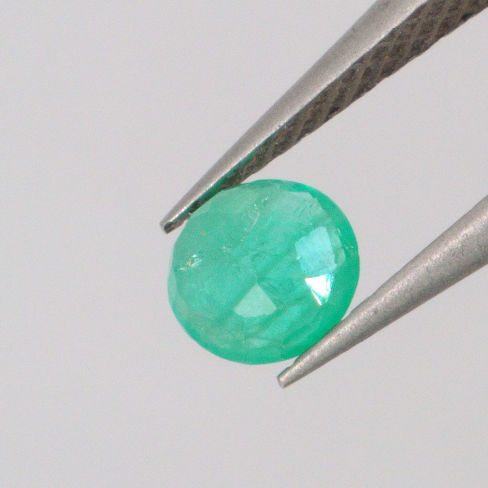 Miniature : 0.17 ct Émeraude Ronde Naturelle