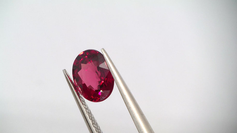 Miniaturbild: 1.36 Ct. Natur Rhodolit Oval Rot Violett