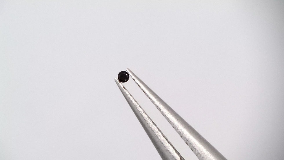 Miniaturbild: 0.005 Ct. Natur Spinell Rund Schwarz