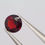 Miniature : 0.49 ct Grenat Orange rouge Naturel