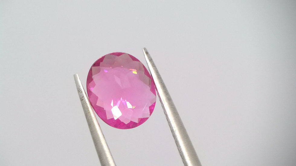 Miniaturbild: 0.68 Ct. Natur Turmalin Oval Rosa