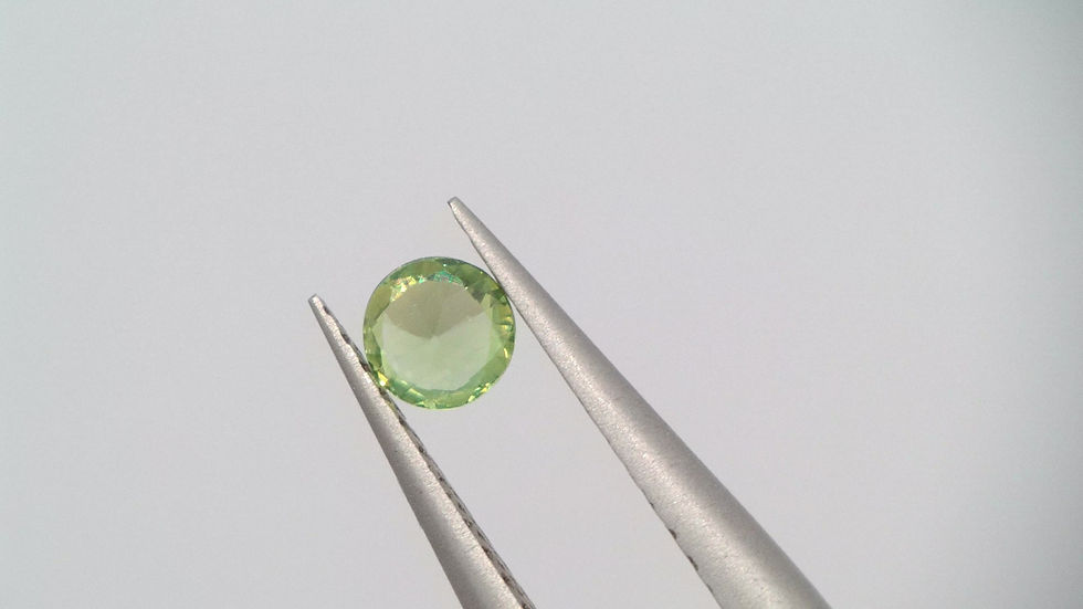 Miniaturbild: 0.12 Ct. Natur Saphir Rund Grün