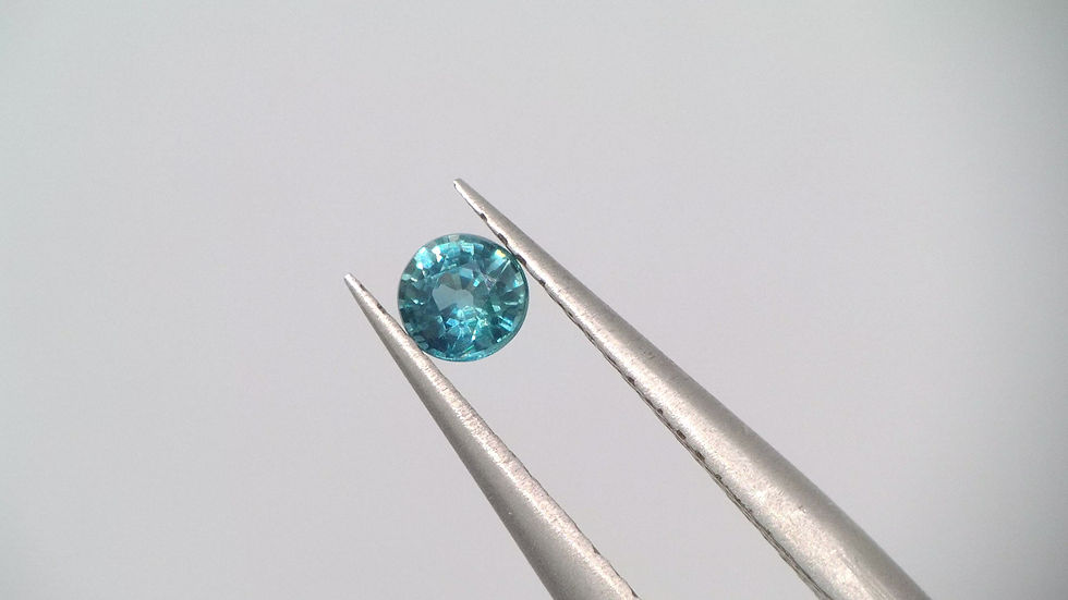 Miniaturbild: 0.18 Ct. Natur Saphir Rund Blau 