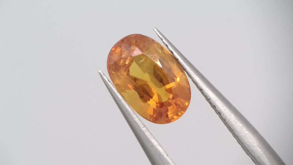Miniaturbild: 1,47 ct Natur Saphir oval gelb
