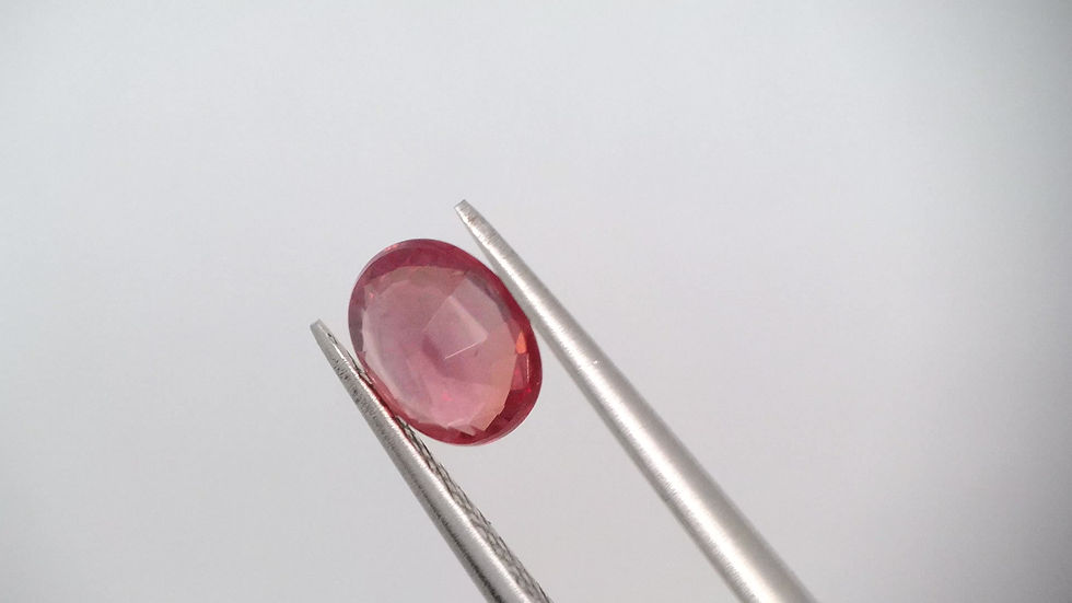 Miniaturbild: 0.75 Ct. Natur Saphir Oval Rosa Orange
