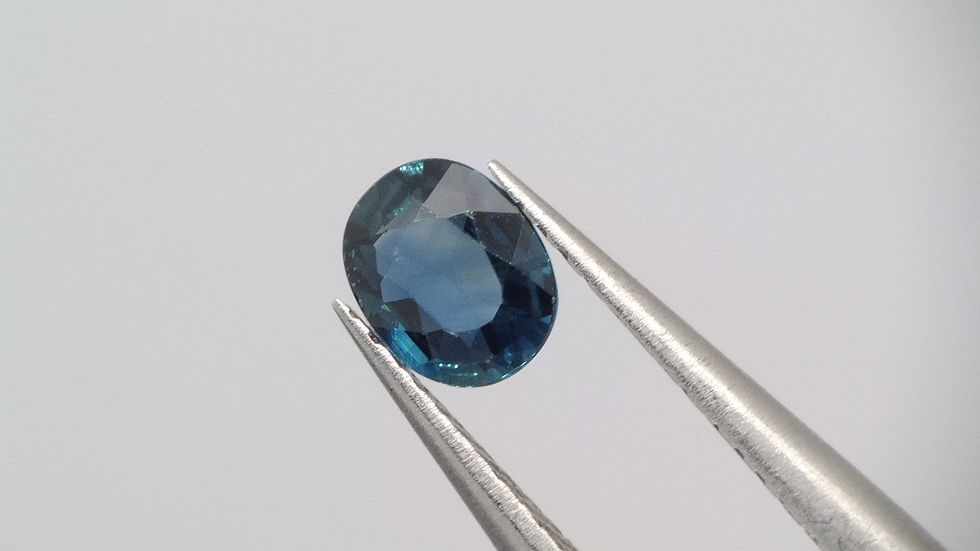 Miniaturbild: 0.42 Ct. Natur Saphir Oval Blau