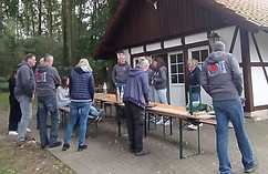 Aufbau der Festtafel