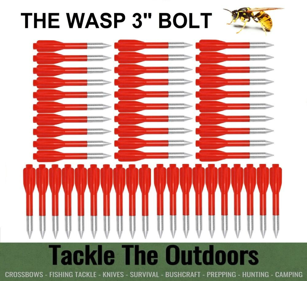 Pistol Crossbow Bolts For Venom Krait King Cobra Copperhead Bows 50 Pack