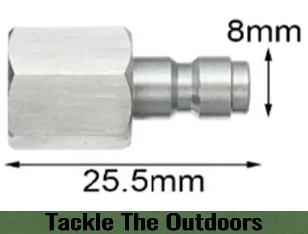 Thumbnail: PCP Air Rifle Paintball Gun Whip Hose Fill Adapter Probe 1/8 BSP Quick Connector