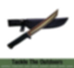 U.S. Style Tanto knife "The Eagle" with non-slip rubber handle - 8" blade