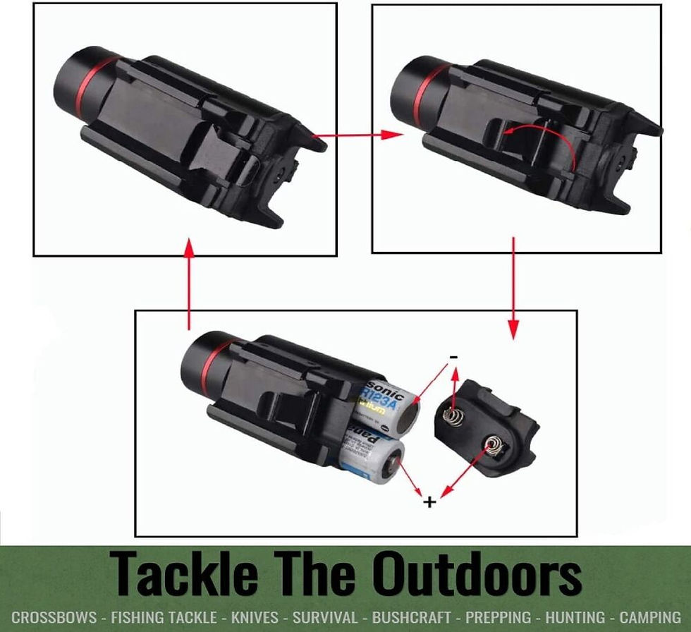 Thumbnail: Tactical Torch Red Dot Laser Sight 600 Lumen Bright Cree LED Fit 20mm Rails