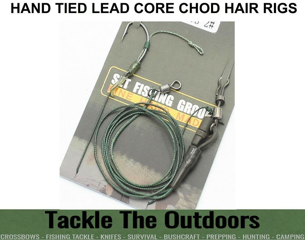 Thumbnail: Carp Fishing Safety Rigs 45lb Lead Core Braid Leader 30lb Braid Bottom End #6