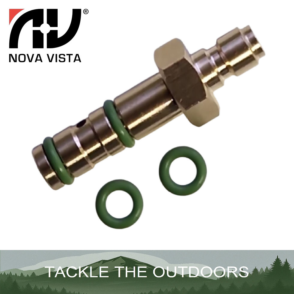 Thumbnail: Nova Vista Alpha HP900 PCP Air Rifle Brass Charging Filling Probe Viton O-Rings