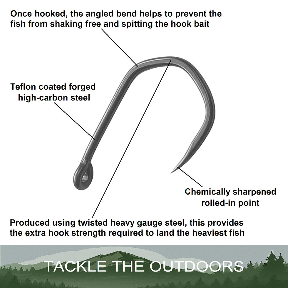 Thumbnail: Katana Claw X Wide Gape Carp Hooks Barbless Beaked Point Teflon PTFE Finish