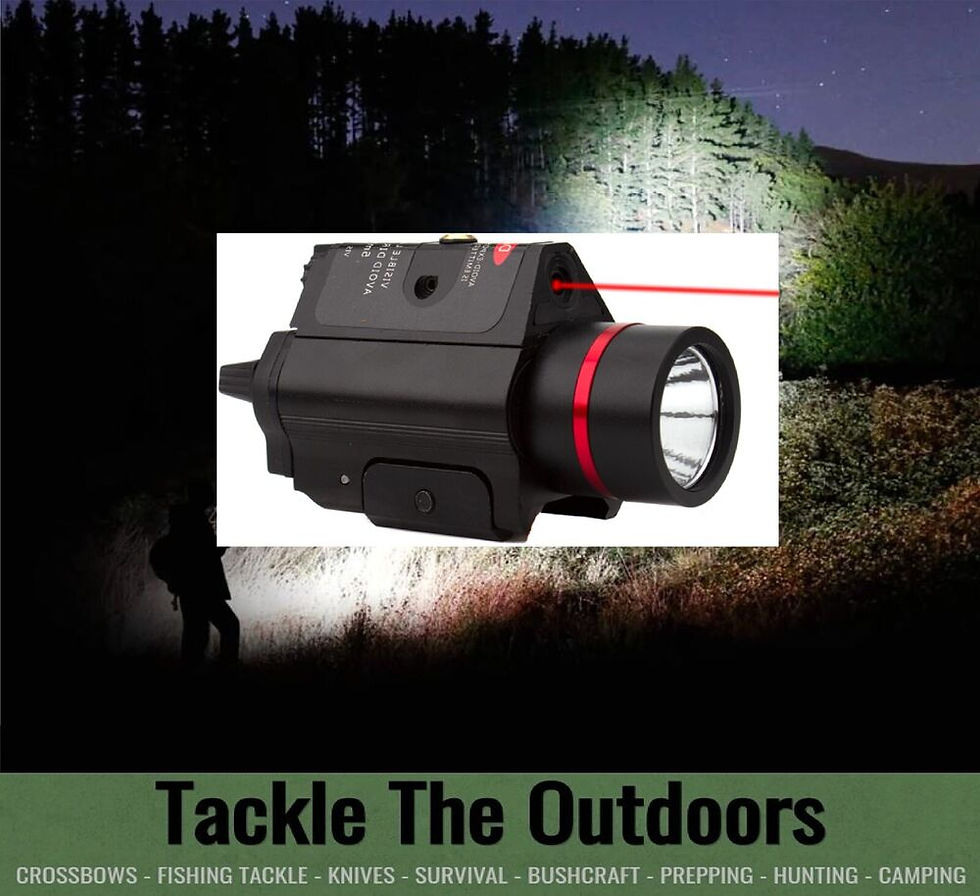 Thumbnail: Tactical Torch Red Dot Laser Sight 600 Lumen Bright Cree LED Fit 20mm Rails