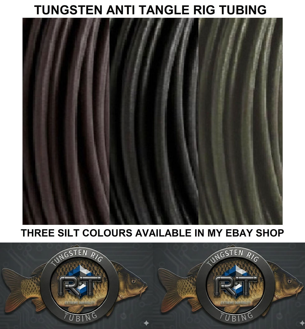 Thumbnail: Carp Fishing Tackle Tungsten Rig Tubing Heavy Anti Tangle Tube Silty Dark Brown