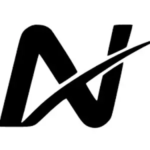 Stylized letter N logo