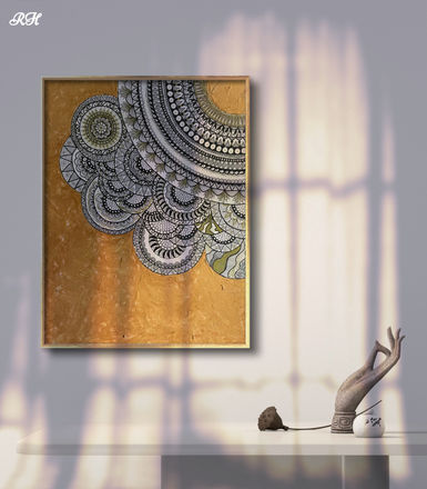 Mandala, Gold, Aurum, Art, Artist , Rima, Hatem, reflections