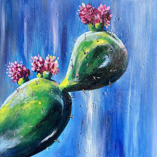 Cacti, Artist, Blue, Green, Toronto, cactus, home, decor