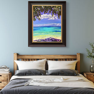 Barbados; Beach, Ocean, oil on canvas, Toronto Culture, Gallery , Art for sale 