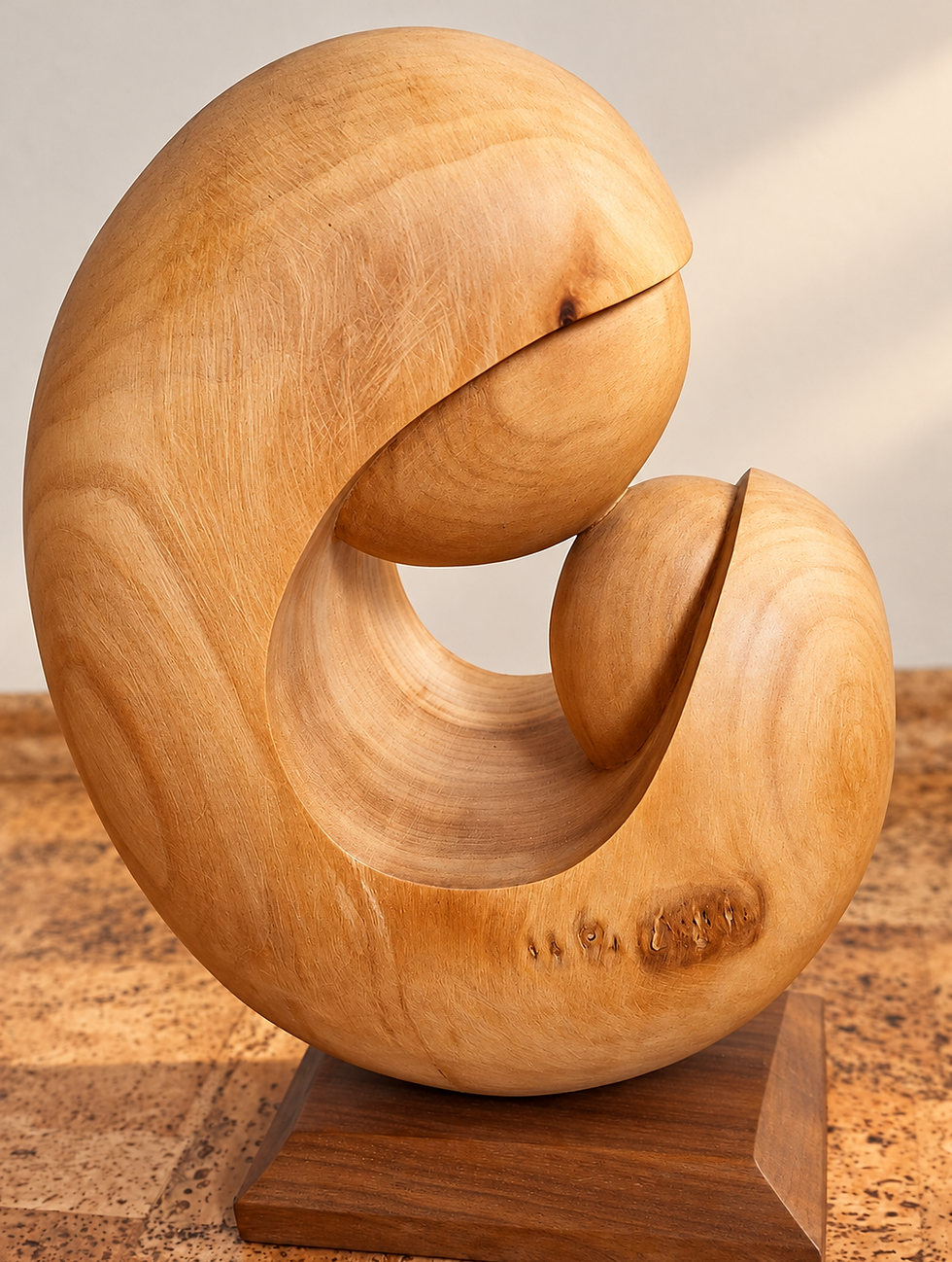 Geschwungene Holzskulptur mit Umarmung.png
