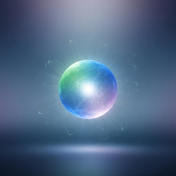 オルゴンエネルギーが集まりポジティブなパワーを放っている様子