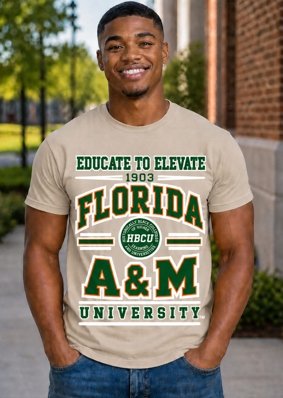 Thumbnail: FLORIDA A&M "EDUCATE TO ELEVATE" S/S TEE