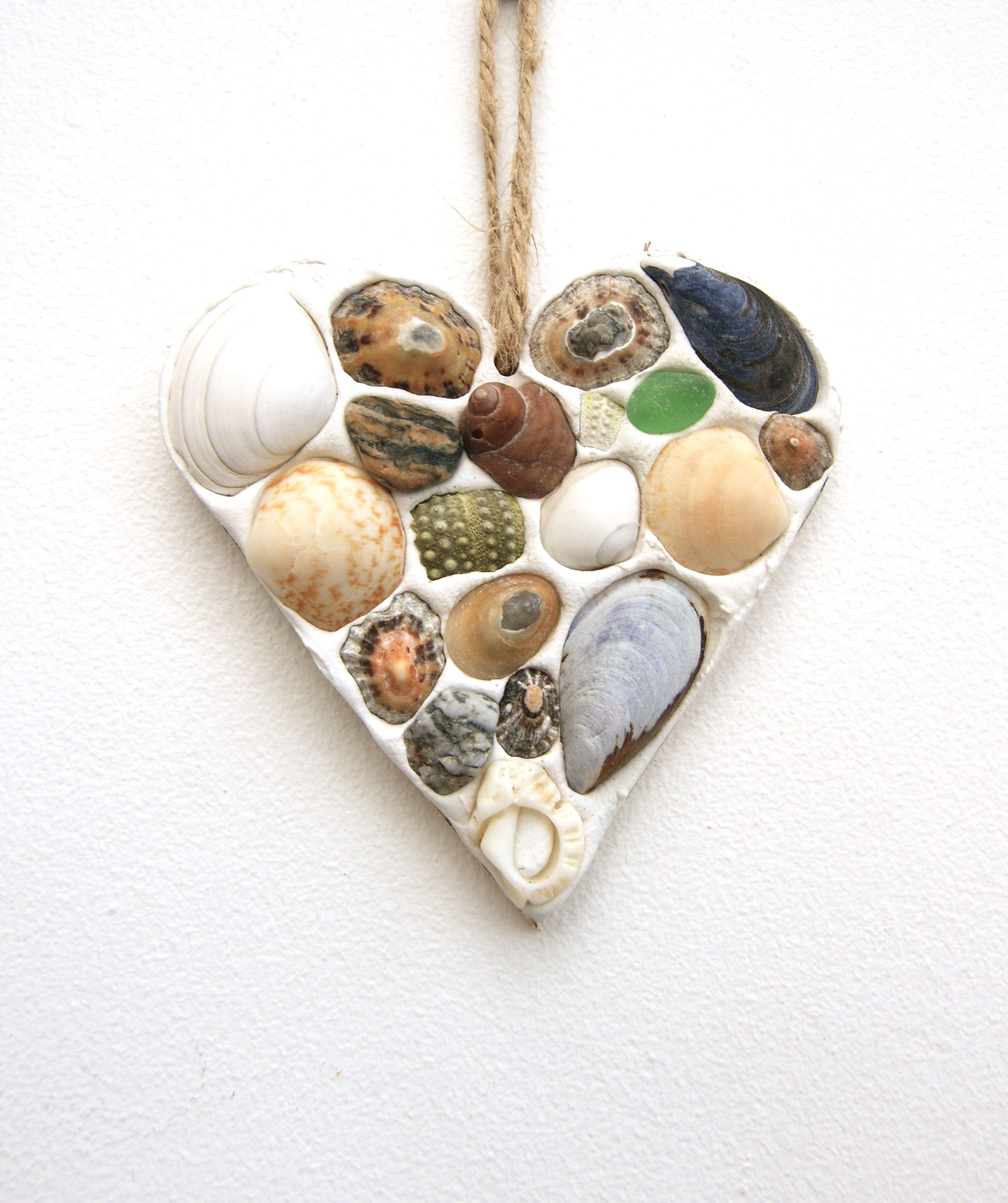 6 - Heart mini mixed shells Size 3.25 inches £3.99 plus £1.60 p&p