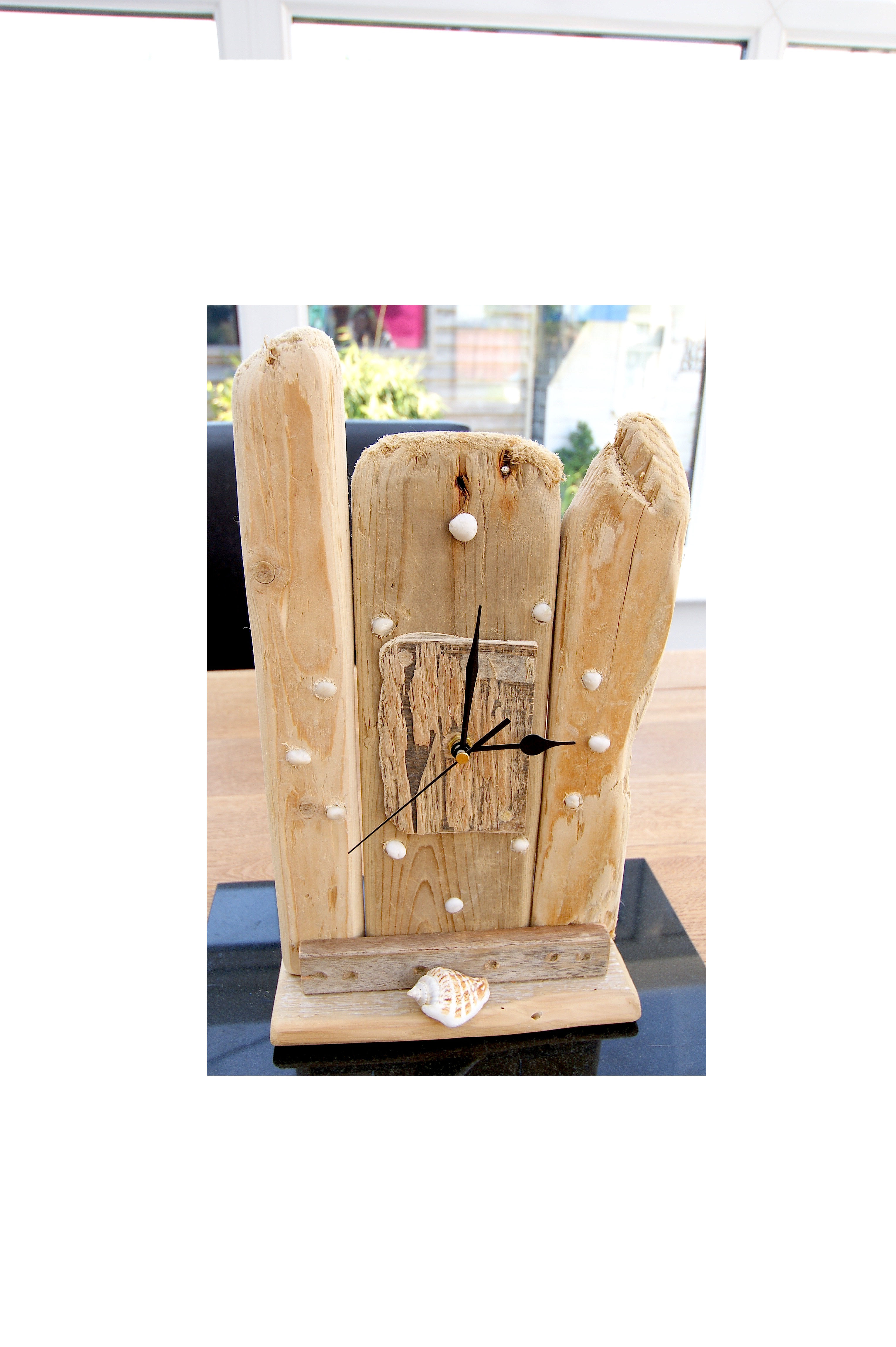 13 - Driftwood Clock Size 7.5 x 13 inches. £29.99 plus £6.00 p&p