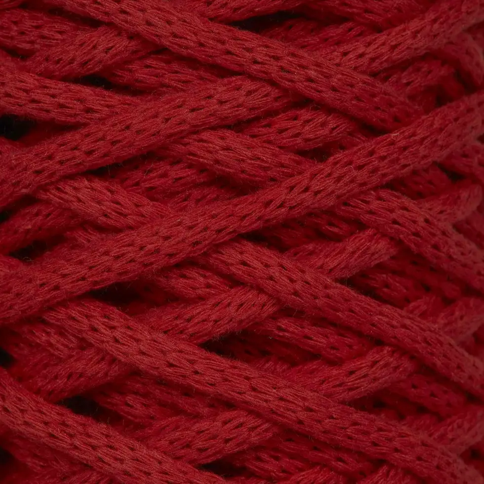 DMC Eco Vita 12 - rouge 384.005, vue de près